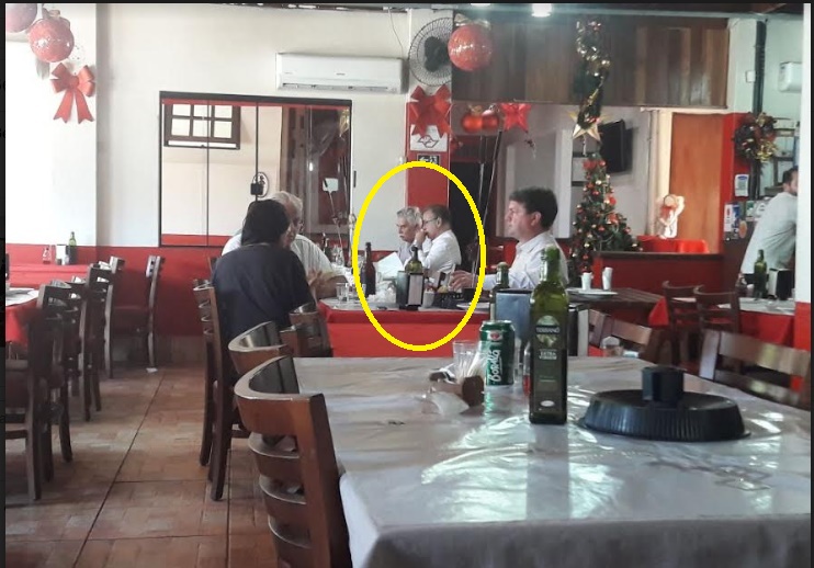 Crespo e Renato Amary almoçam no Restaurante Sacy em Itapetininga