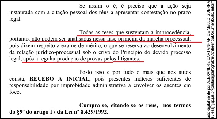 Justiça aceita ação inicial e vai julgar vice por improbidade