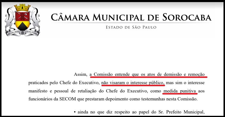 Prefeito teria classificado como “normal” as conclusões da CPI