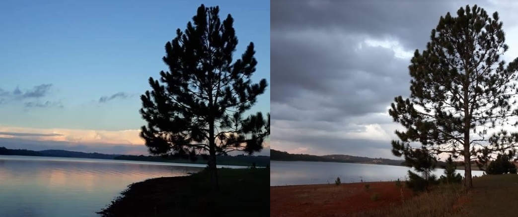 Cadê a água da represa?